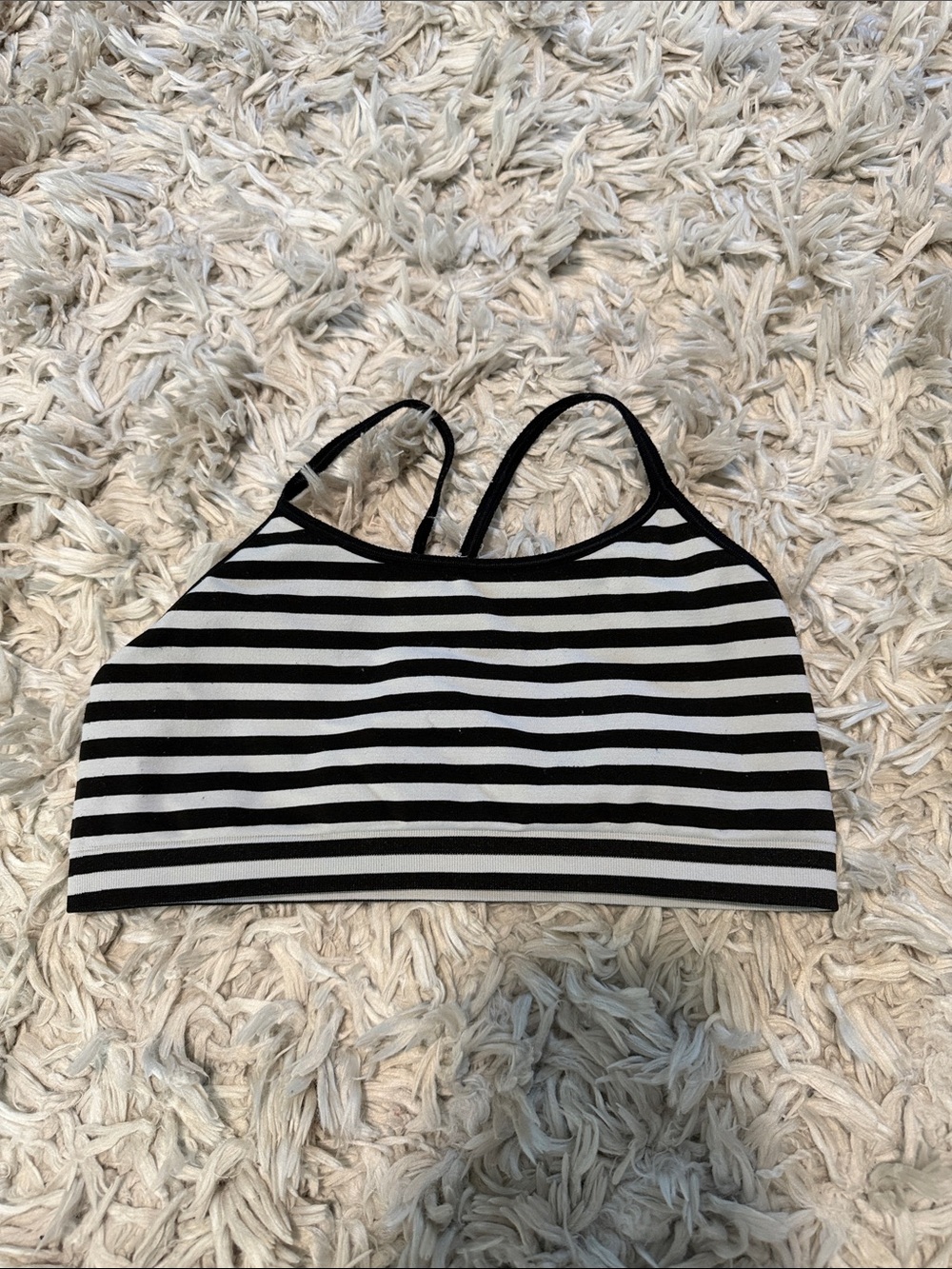 Gap body Black & White Striped Bralette